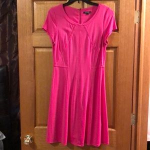 Hot pink A line dress